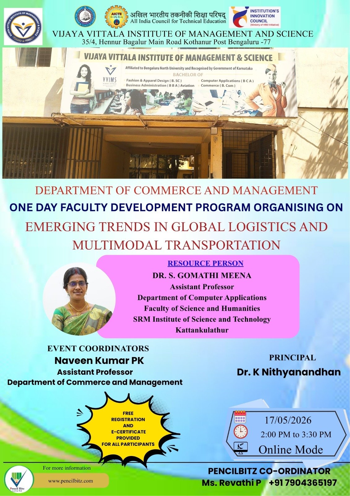Vijaya Vittala Institute of Management And Science  